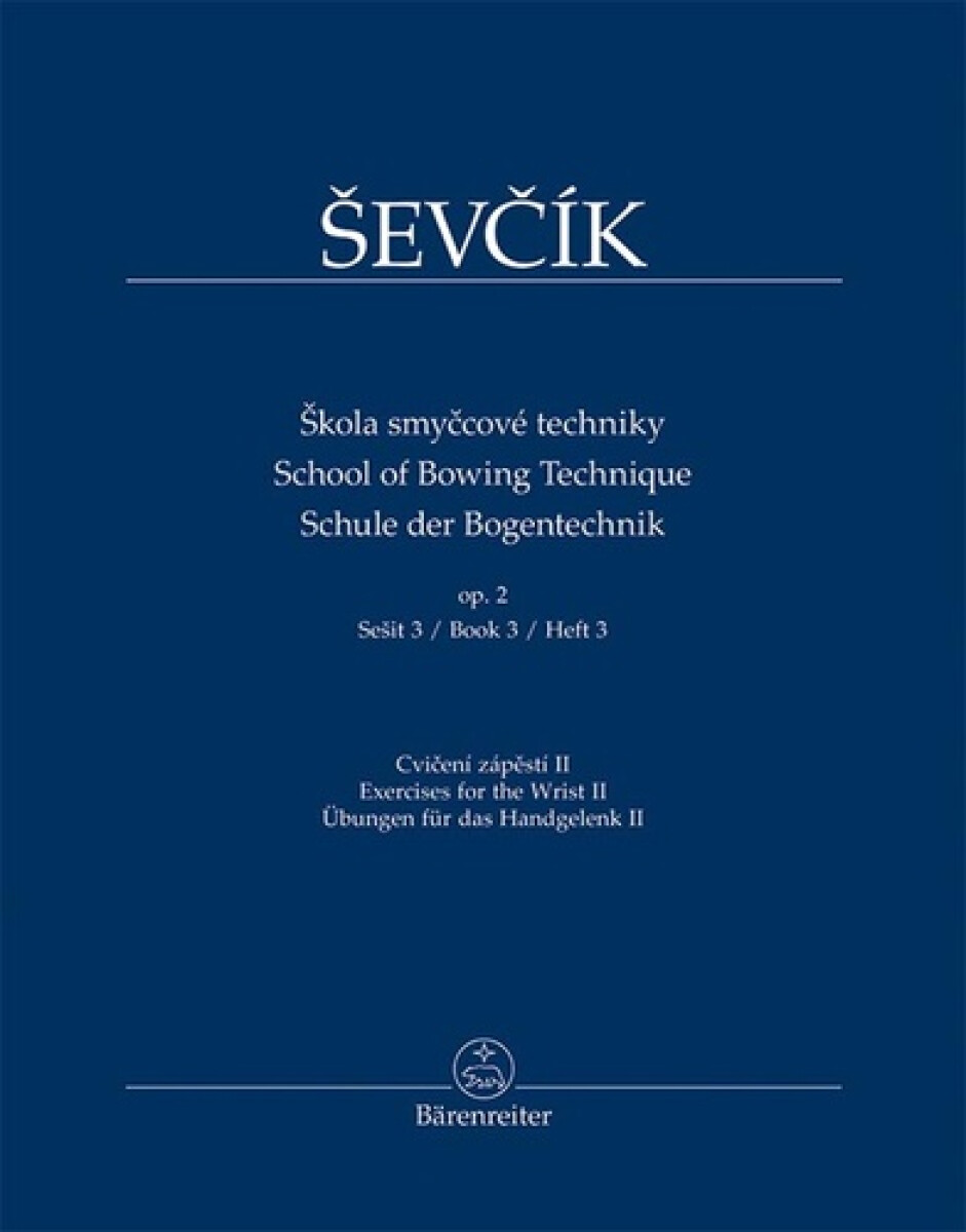 Kniha Škola smyčcové techniky op. 2, sešit 3