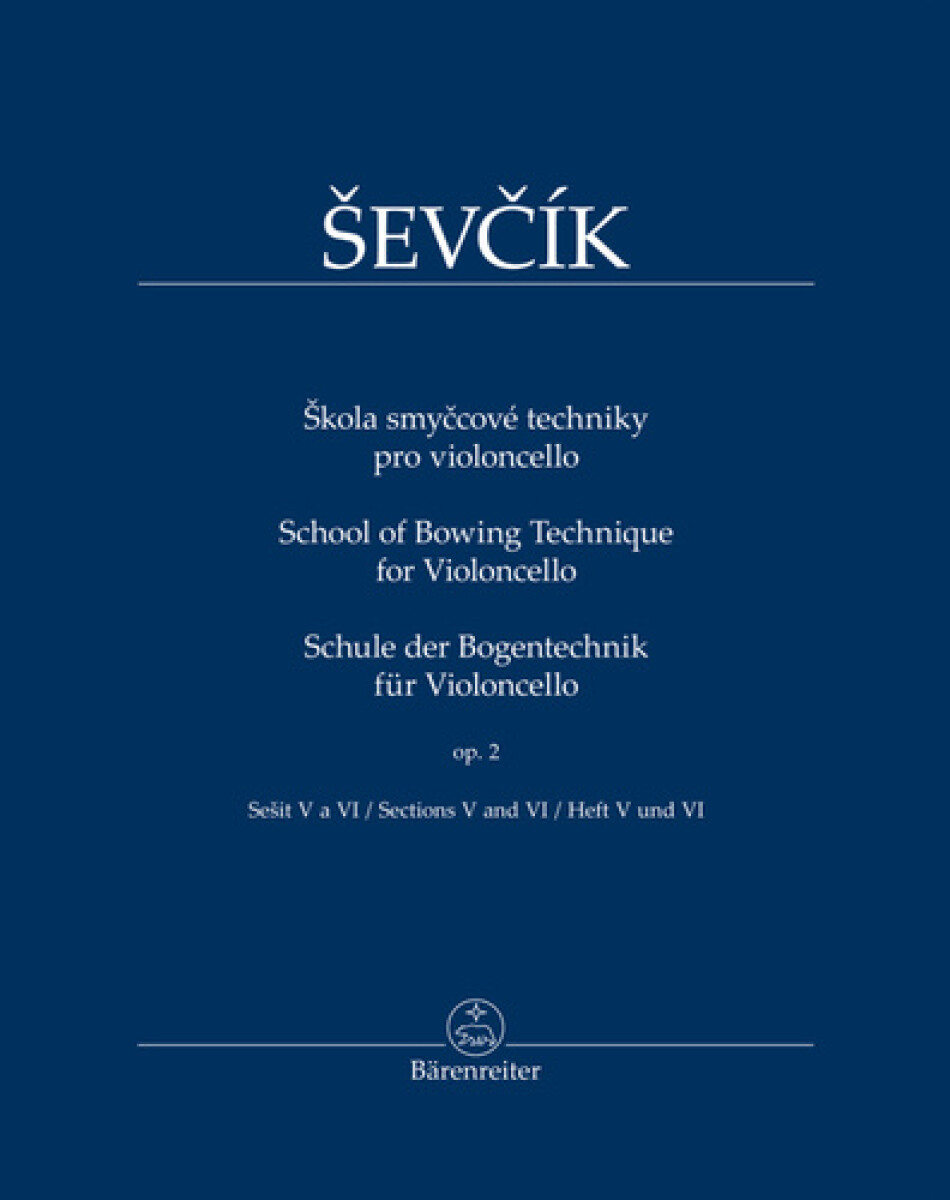 Kniha Škola smyčcové techniky pro violoncello op. 2, sešit V a VI