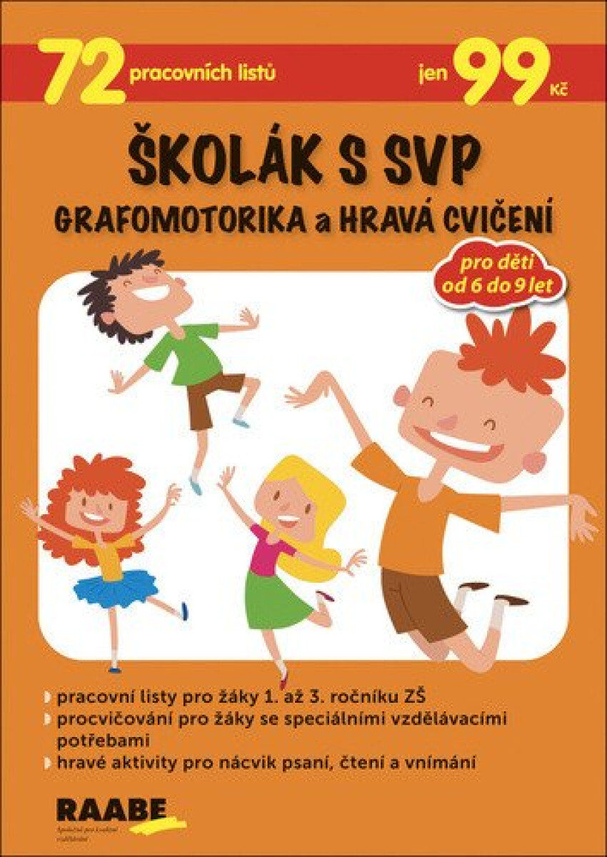 Kniha Školák s SVP - Grafomotorika a hravá cvičení