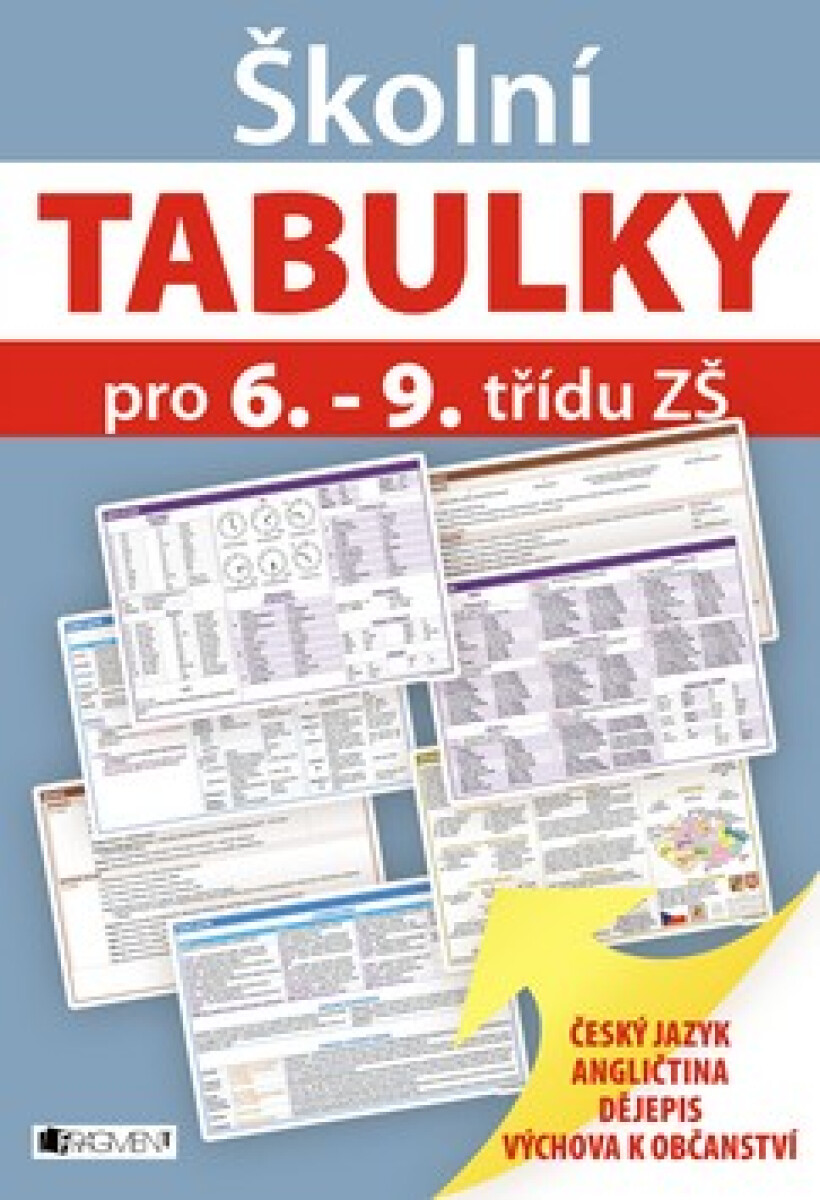 Kniha Školní TABULKY pro 6.-9. třídu ZŠ