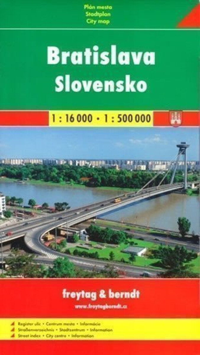 Slovensko + Bratislava mapy (1:500.000, 1:16 000)