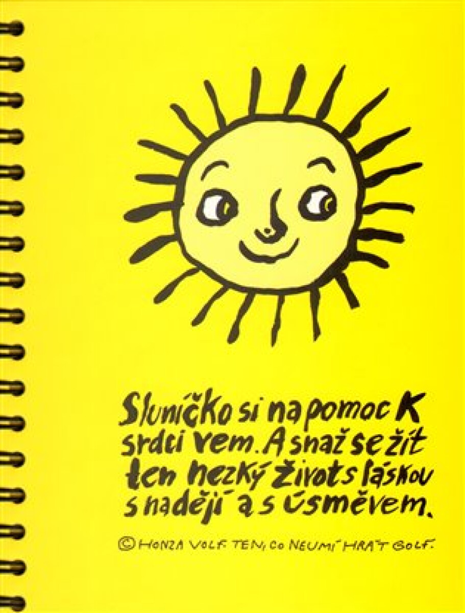 Kniha Sluníčko si na pomoc k srdci vem (poškozená)