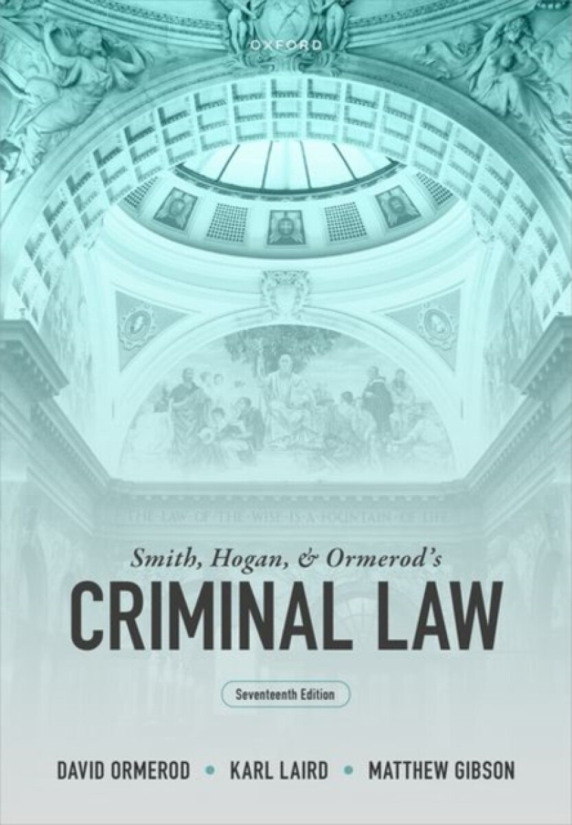 Kniha Smith, Hogan and Ormerod's Criminal Law