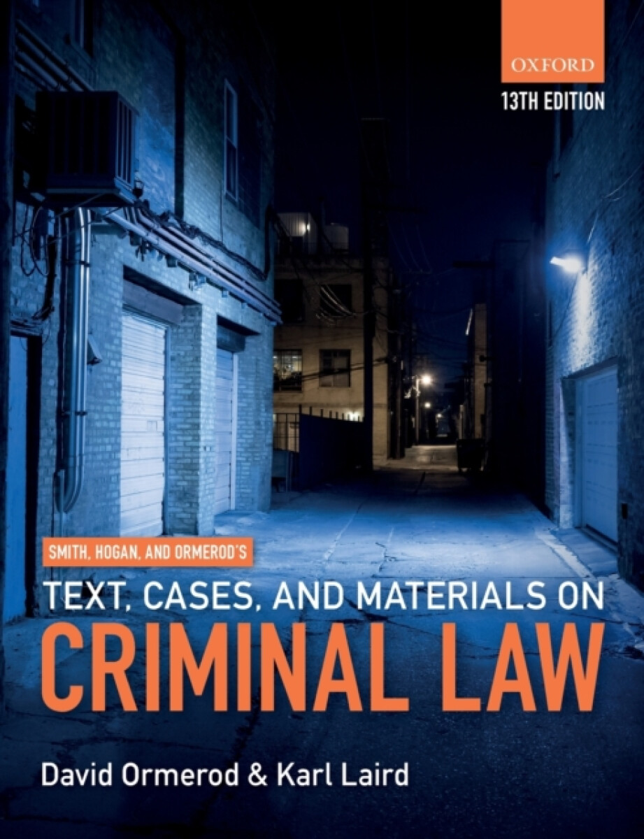 Kniha Smith, Hogan, a Ormerod's Text, Cases, a Materials on Criminal Law