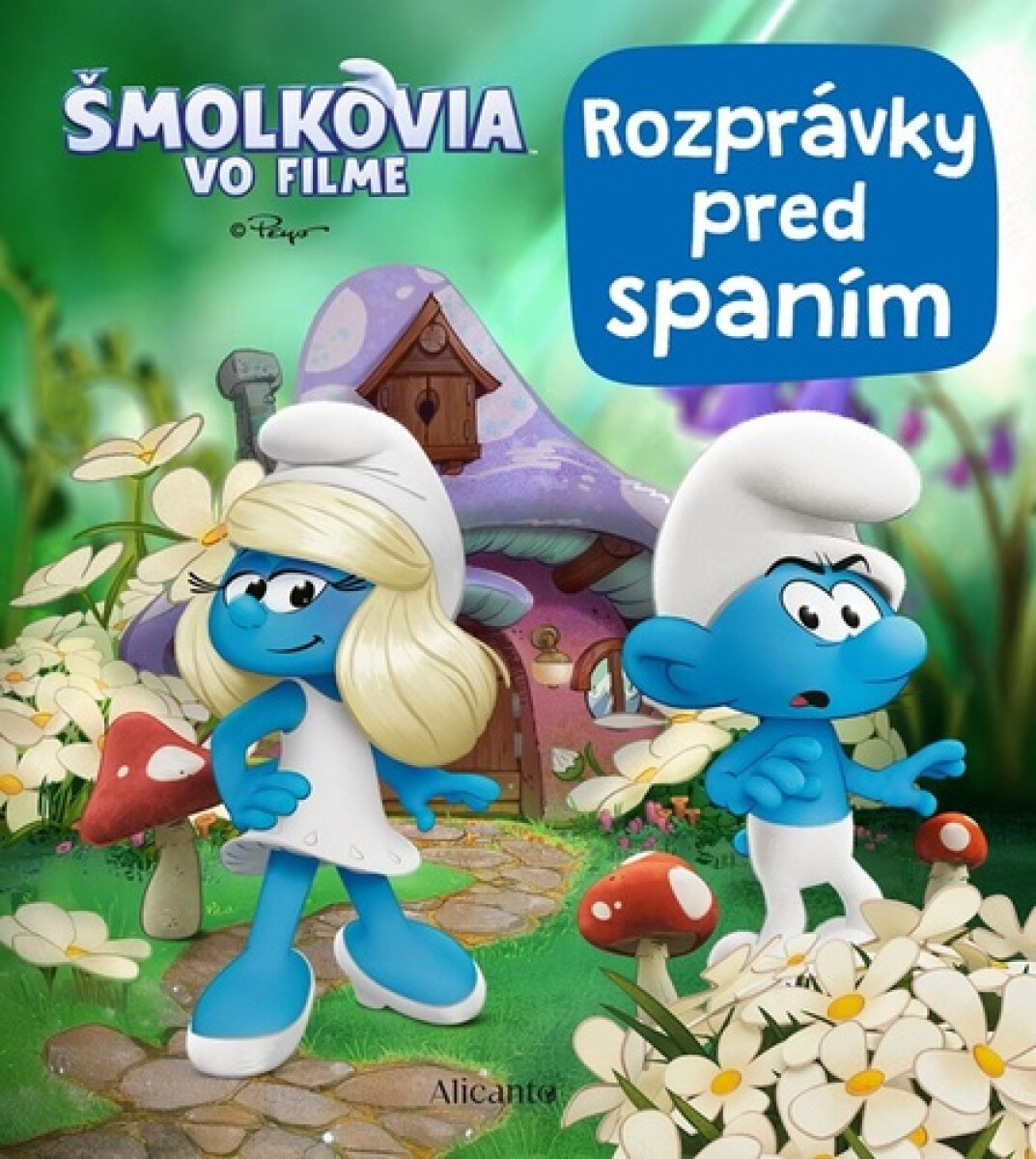 Kniha Šmolkovia vo filme Rozprávky pred spaním