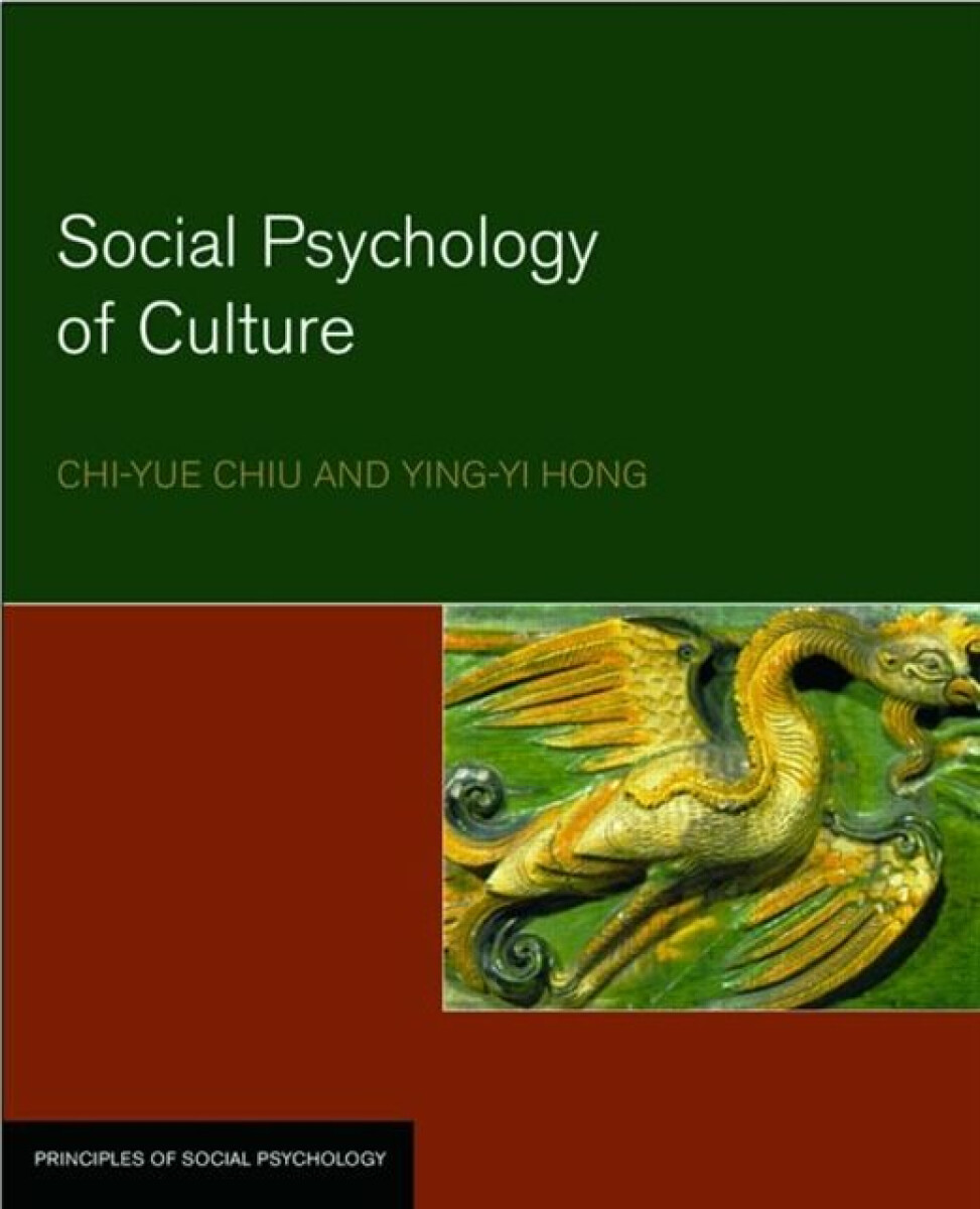 Kniha Social Psychology of Culture