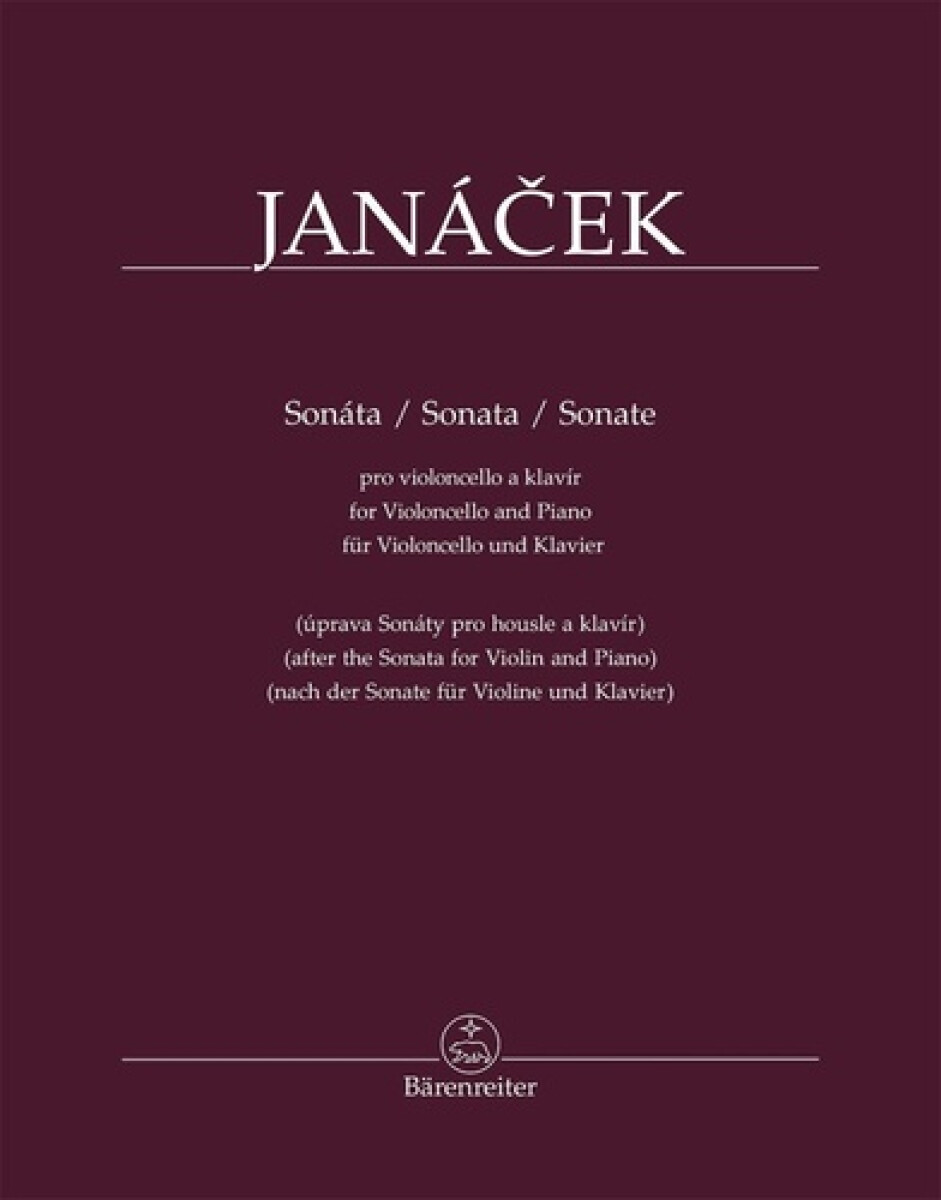 Levně Sonáta pro violoncello a klavír - Leoš Janáček