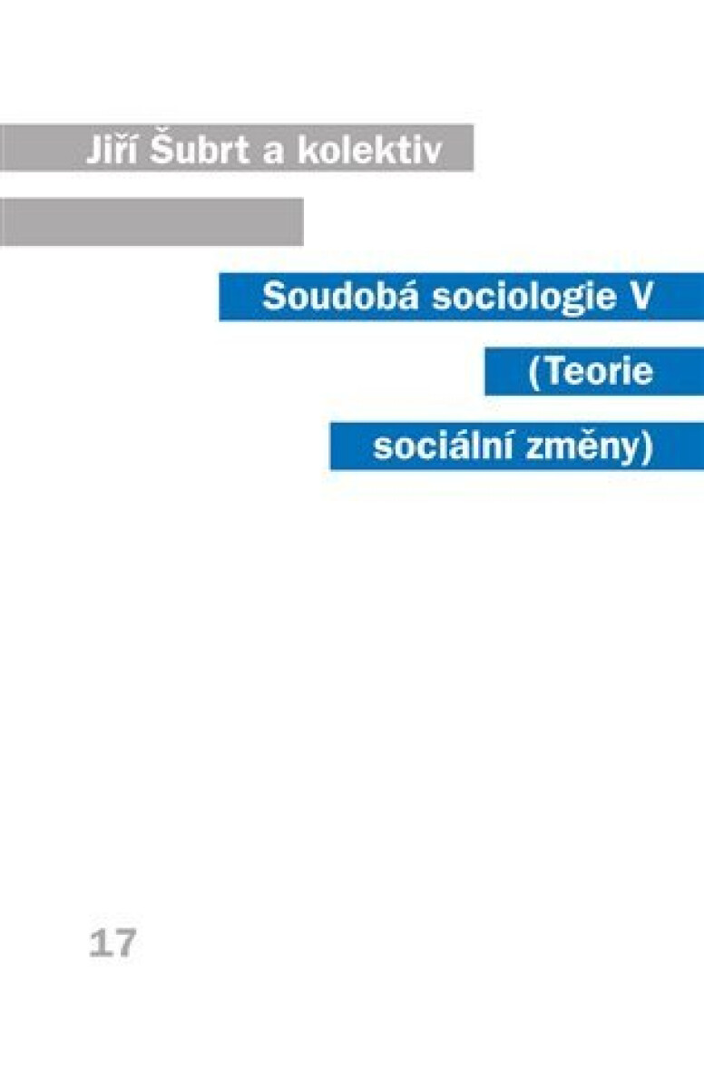 Kniha Soudobá sociologie V.