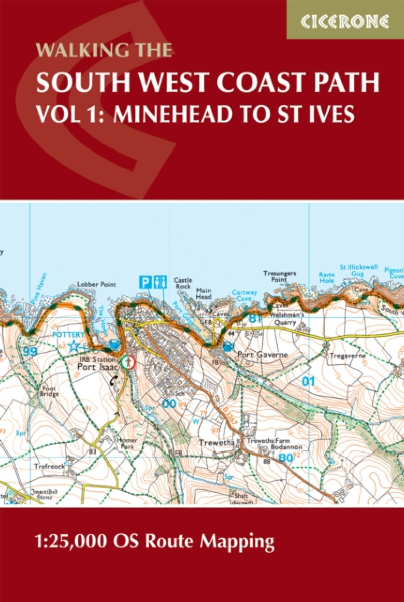 Kniha South West Coast Path Map Booklet - Vol 1: Minehead to St Ives