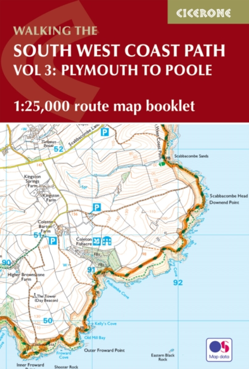 Kniha South West Coast Path Map Booklet - Vol 3: Plymouth to Poole