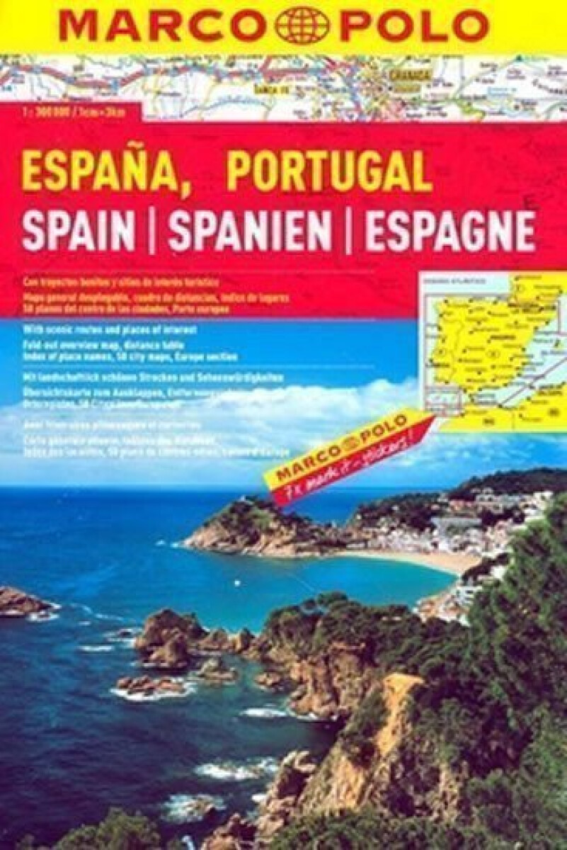 Kniha Španělsko, Portugalsko - atlas