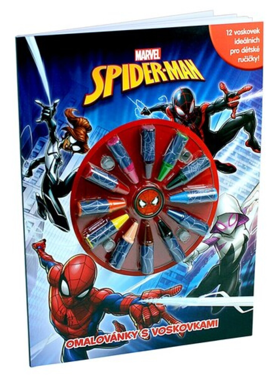 Kniha Spider-Man - Omalovánky s voskovkami