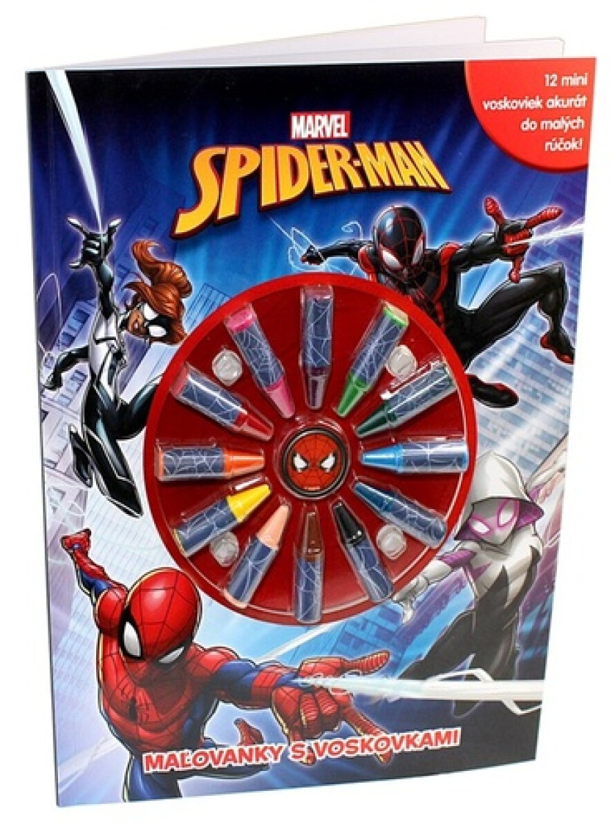 Kniha Spider-Man - Maľovanky s voskovkami