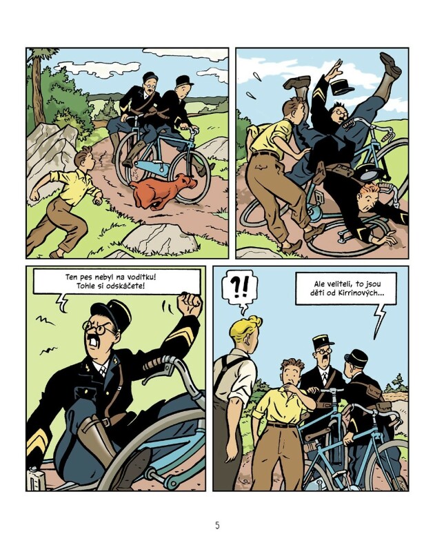 Správná pětka na útěku - komiks - Enid Blyton (obrázek 4)
