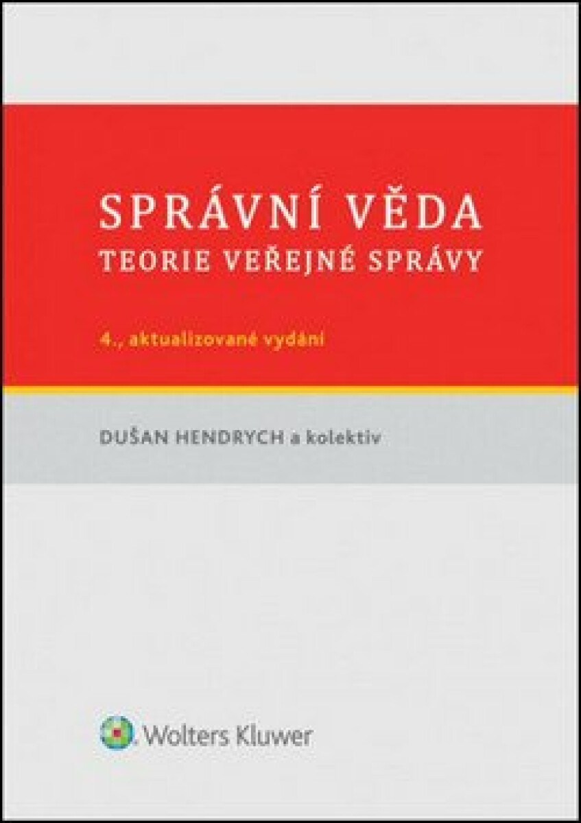 Kniha Správní věda