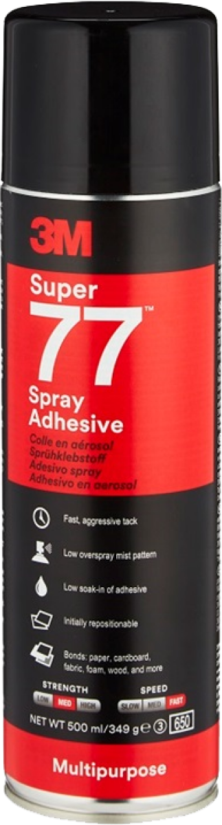Sprejové univerzální lepidlo 3M 77 500ml