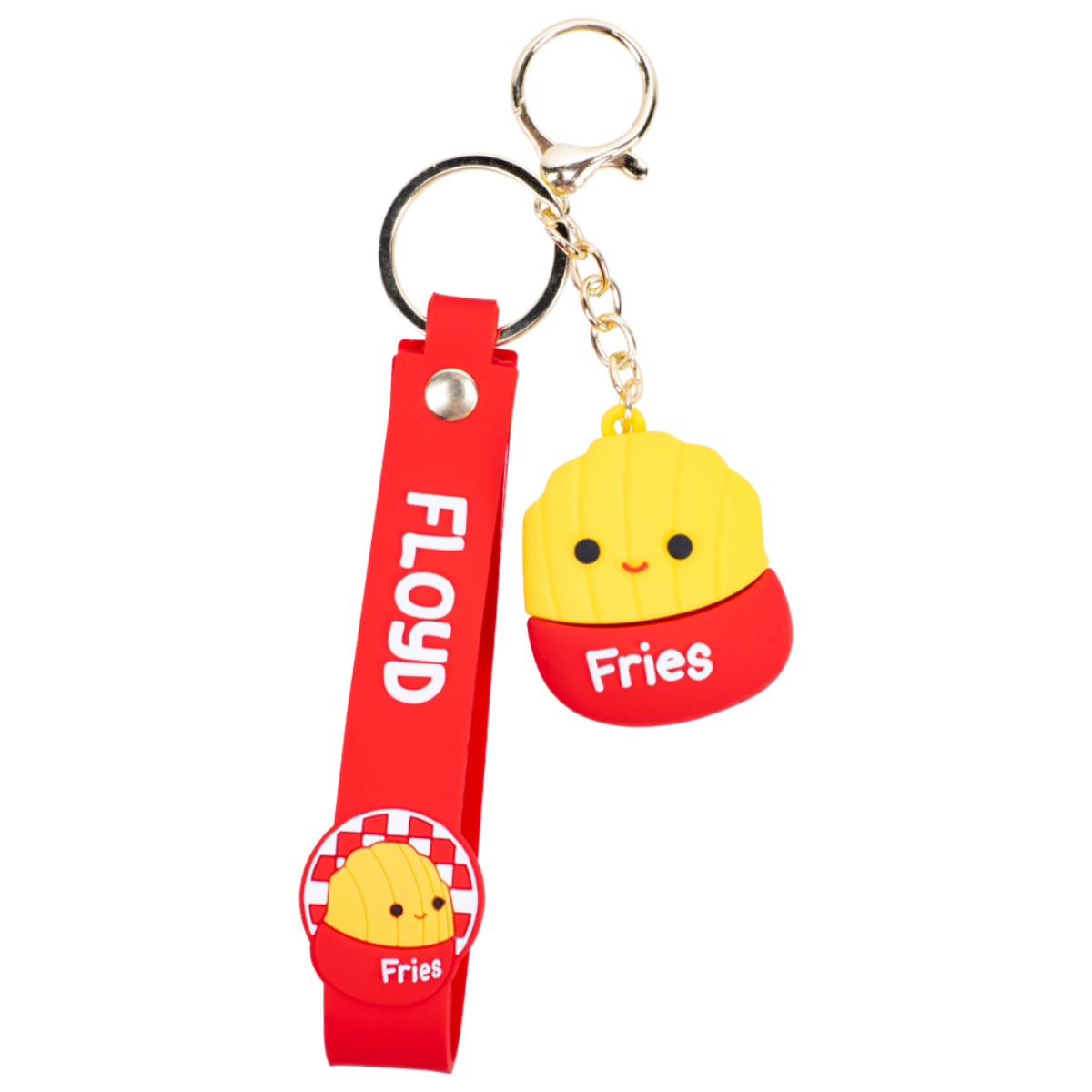 Squishmallows FIZZ Přívěsek na klíče - Hranolky Floyd