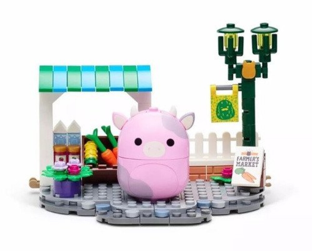 Kniha SQUISHMALLOWS Stavebnice BLDR - Patty a farmářský trh