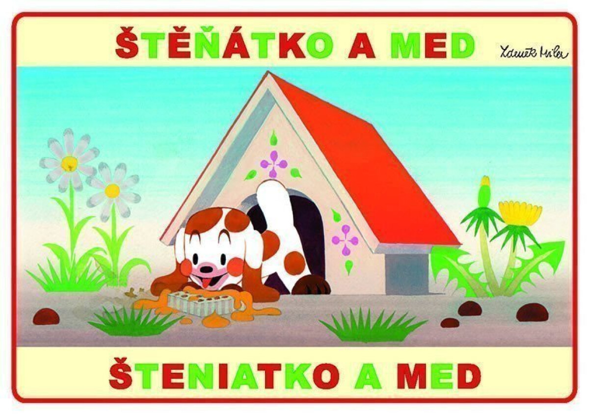 Kniha Štěňátko a med - omalovánky A5