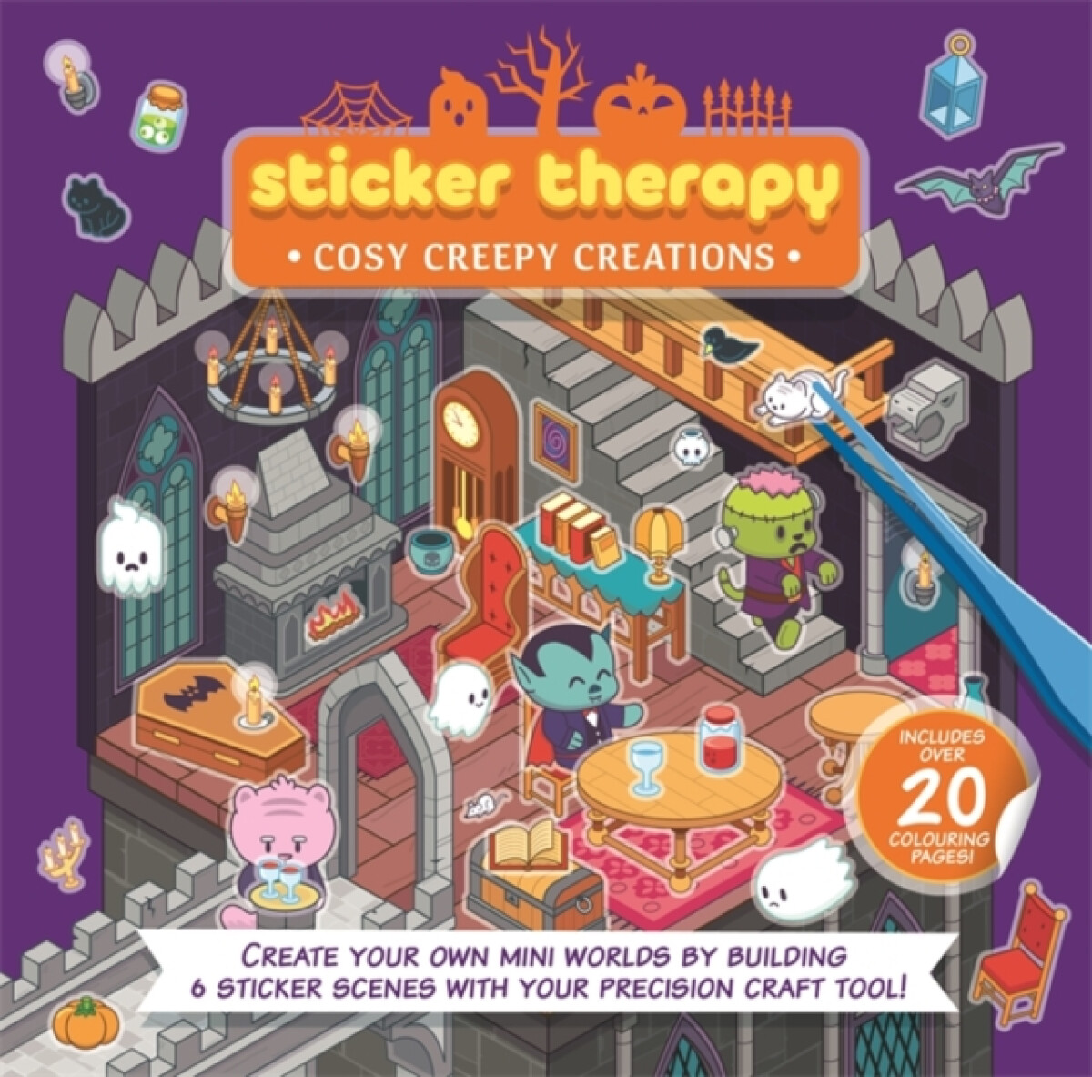 Sticker Therapy: Cosy Creepy Creations - Igloo Books Ltd