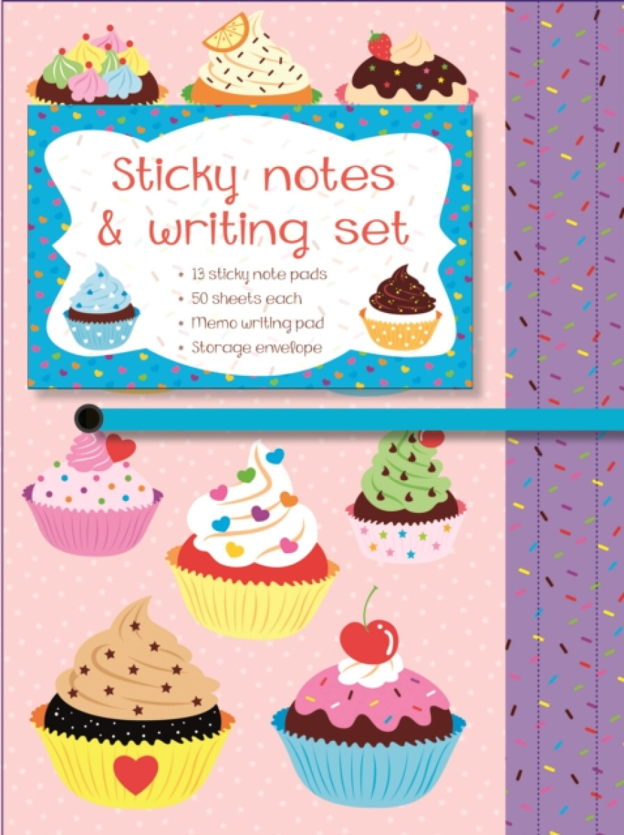 Kniha Sticky Notes and Writing Set: Cupcakes