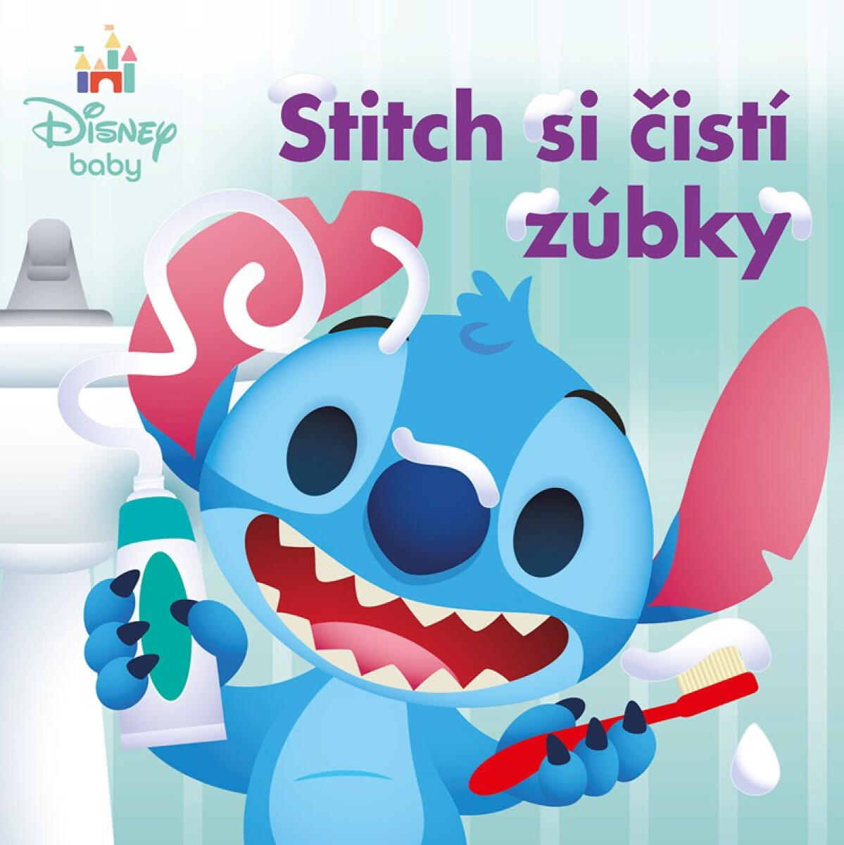 Levně Stitch si čistí zúbky