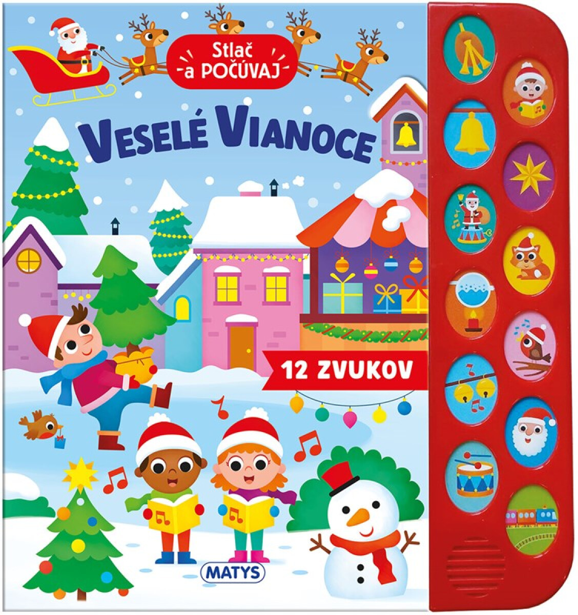 Kniha Stlač a počúvaj: Veselé Vianoce