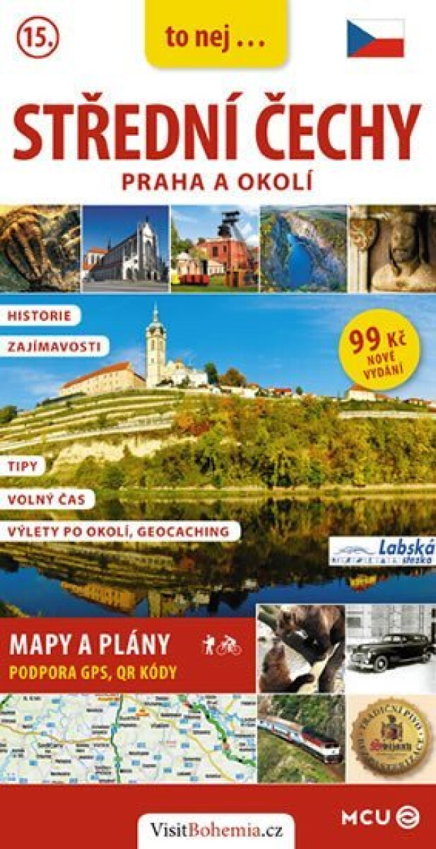 Kniha Střední Čechy - kapesní průvodce/česky