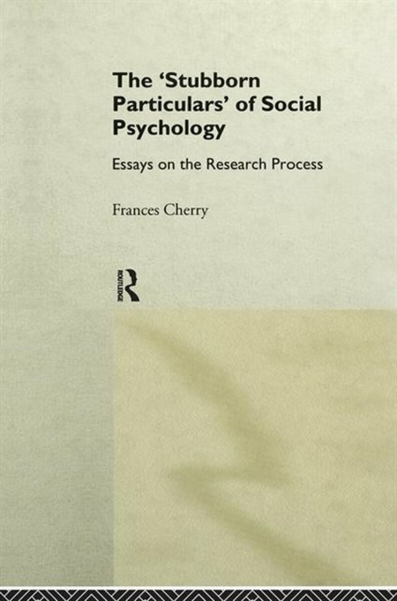 Kniha Stubborn Particulars of Social Psychology