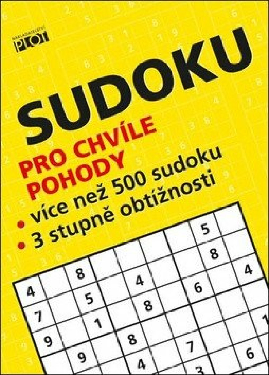 Kniha Sudoku pro chvíle pohody
