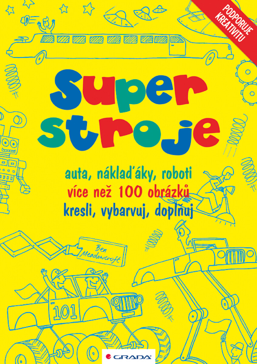 Kniha Super stroje - auta, náklaďáky, roboti