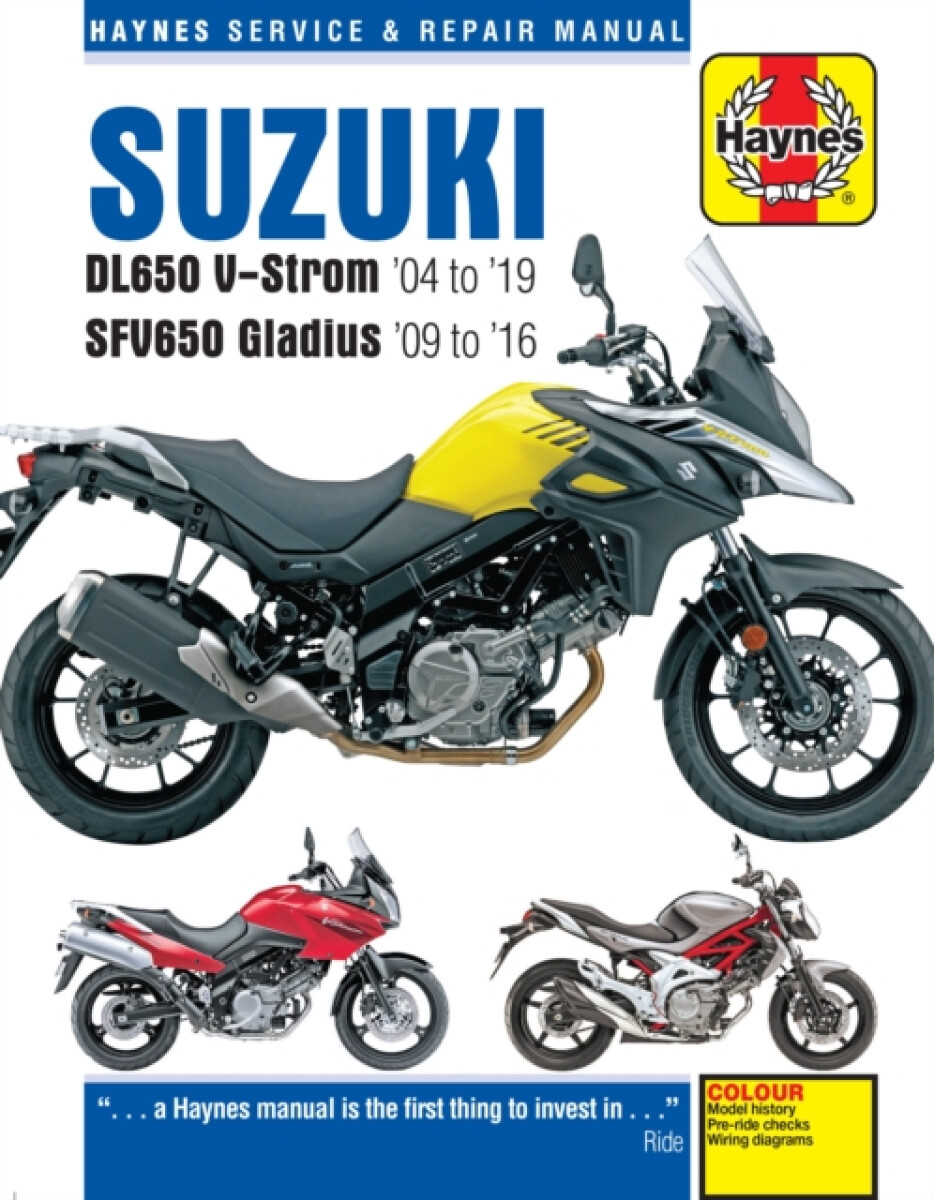 Kniha Suzuki DL650 V-Strom a SFV650 Gladius (04 - 19)