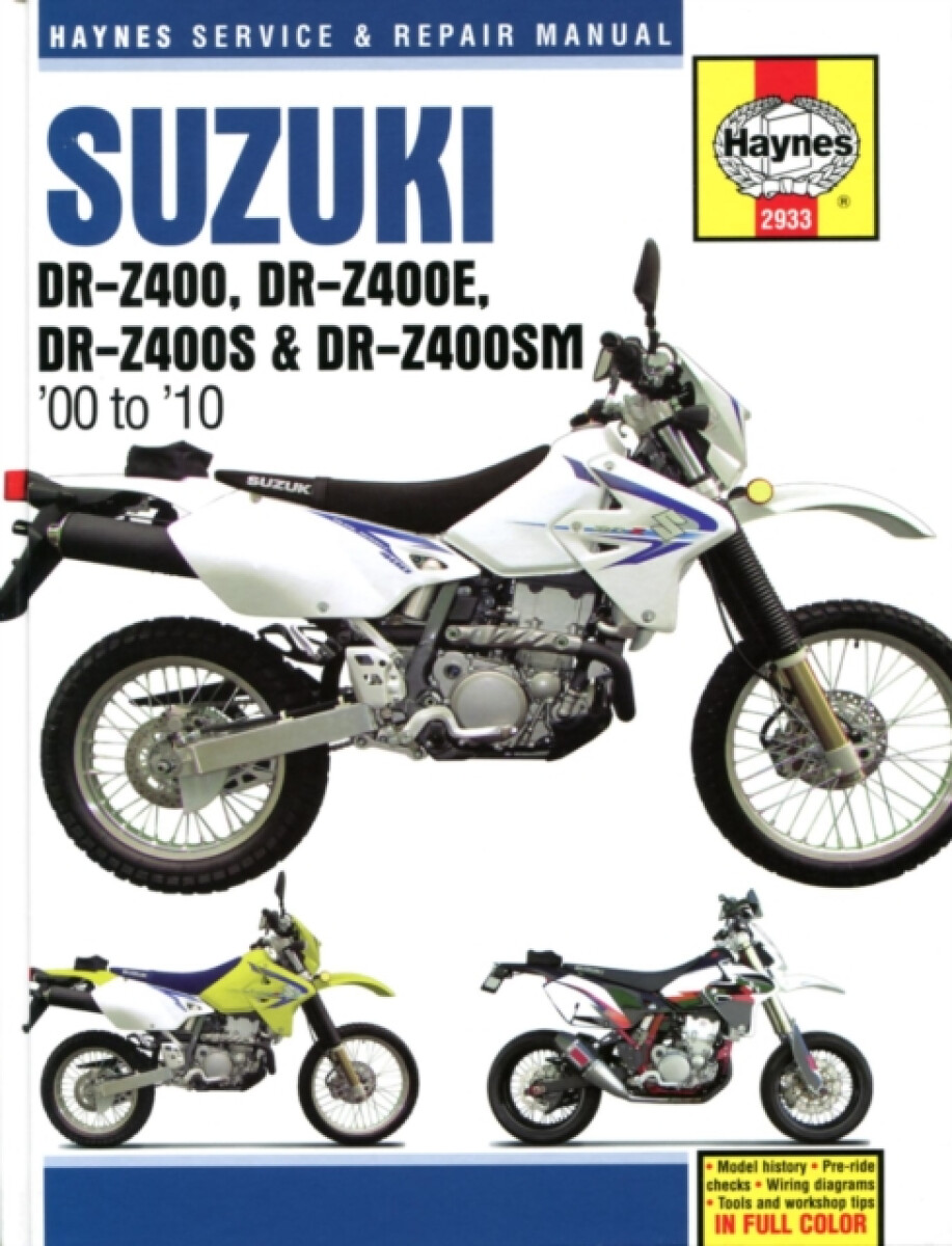 Kniha Suzuki DR-Z400, DR-Z400E, DR-Z400S a DR-Z400SM (00 to 10)