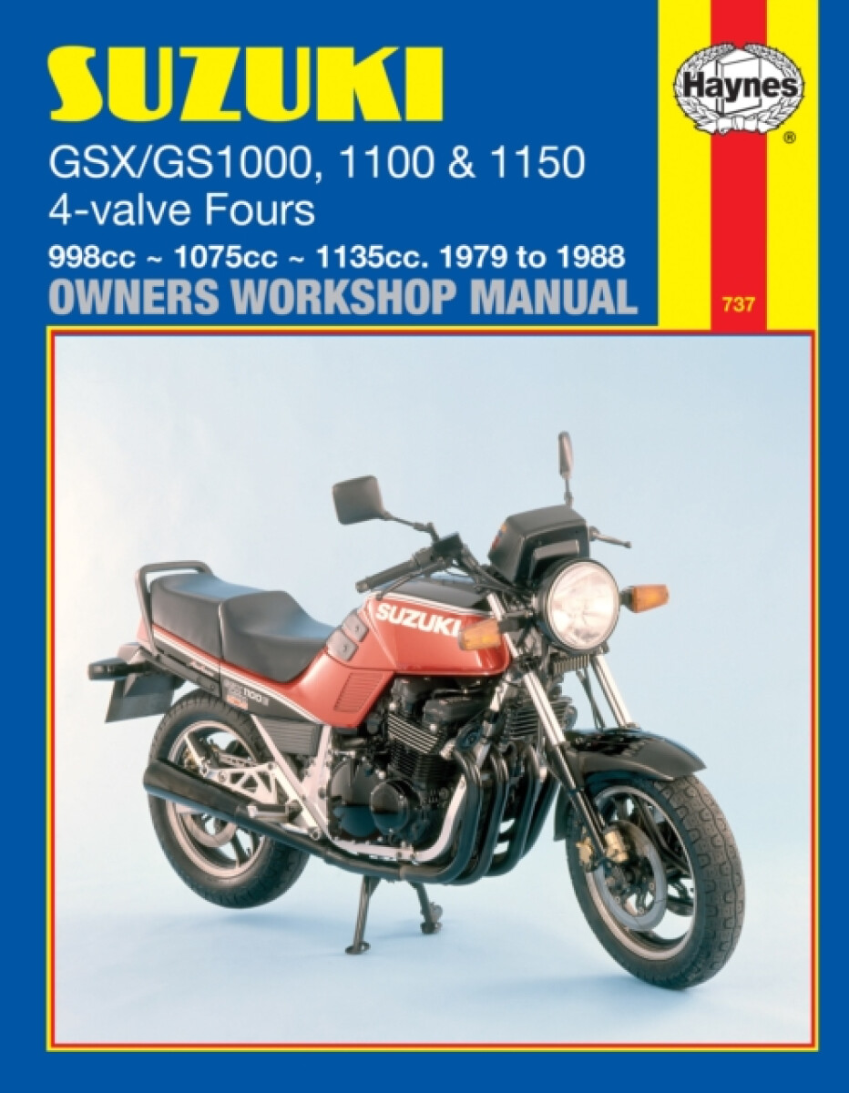 Kniha Suzuki GS/GSX1000, 1100 a 1150 4-valve Fours (79 - 88) Haynes Repair Manual