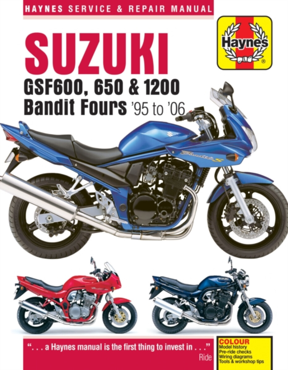 Kniha Suzuki GSF600, 650 a 1200 Bandit Fours (95 - 06) Haynes Repair Manual