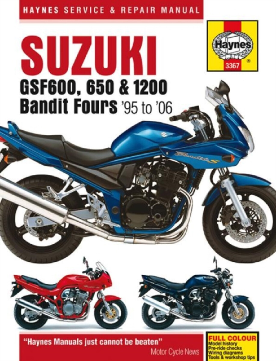 Kniha Suzuki GSF600, 650 a 1200 Bandit Fours (95 - 06) Haynes Repair Manual
