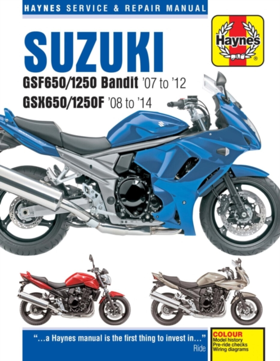 Kniha Suzuki GSF650/1250 Bandit a GSX650/1250F (07-14) Haynes Repair Manual
