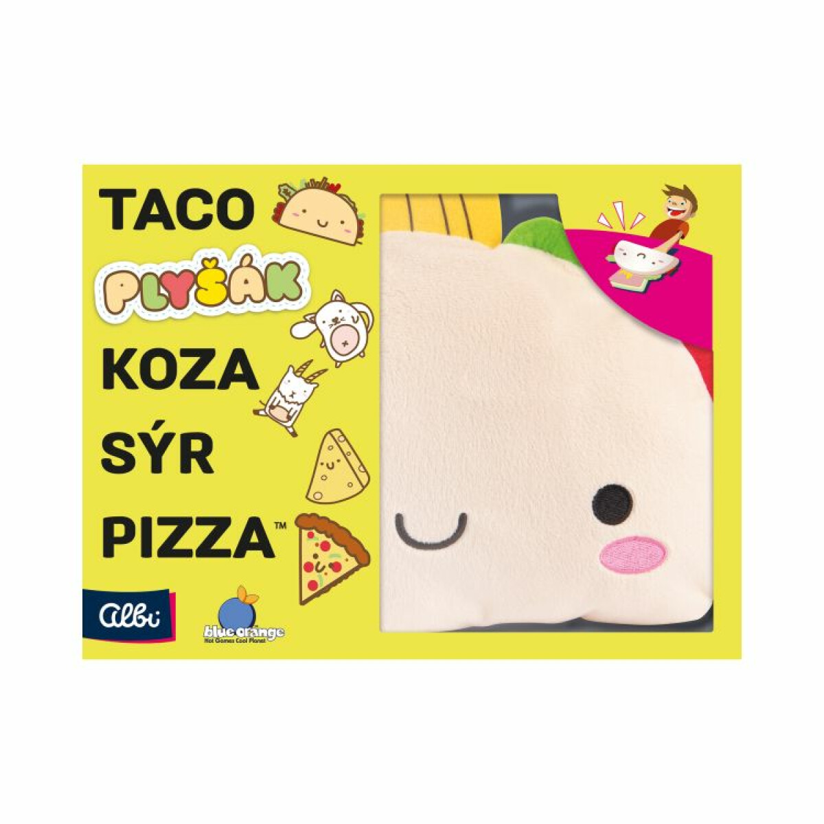 Taco, plyšák, koza, sýr, pizza (obrázek 5)