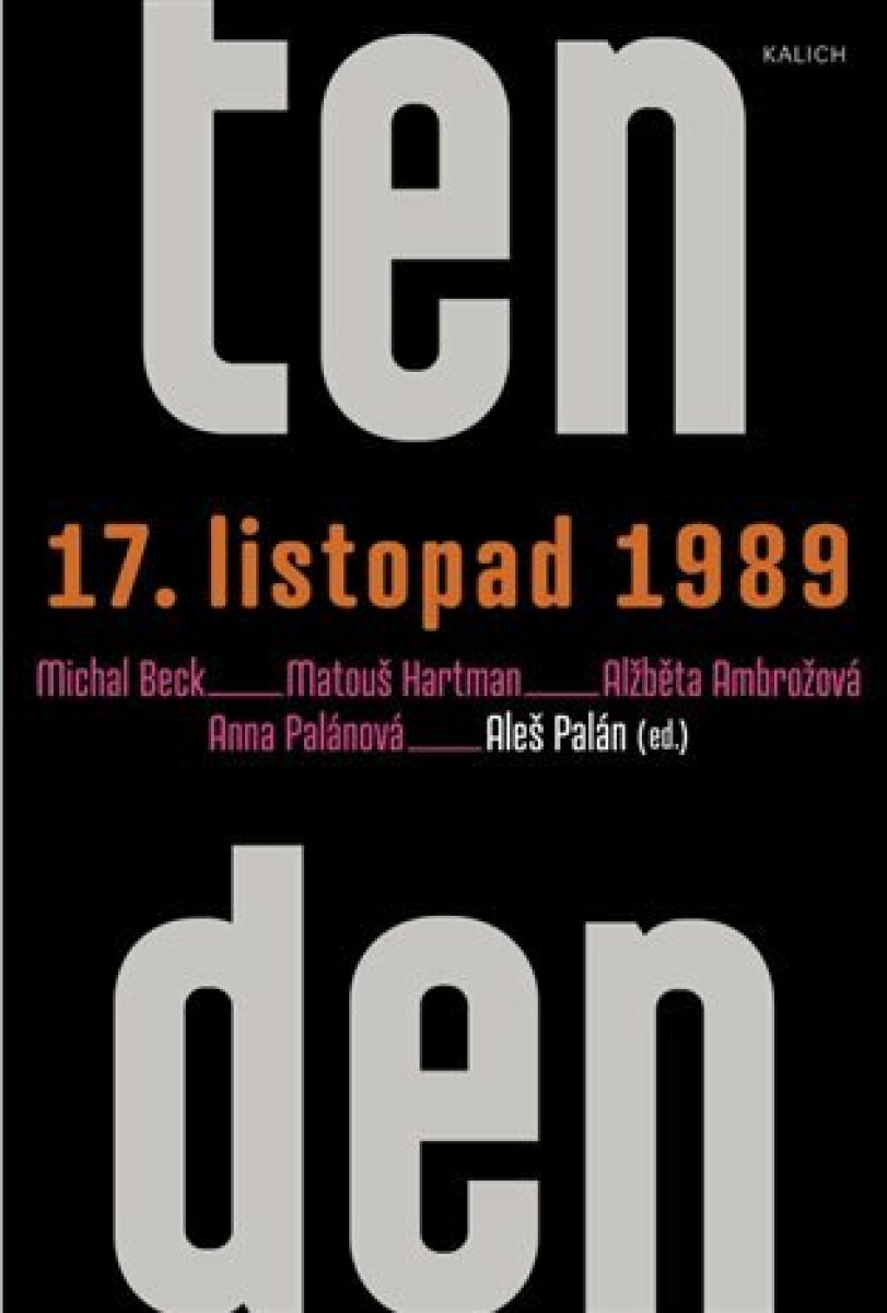 Kniha Ten den – 17. listopad 1989