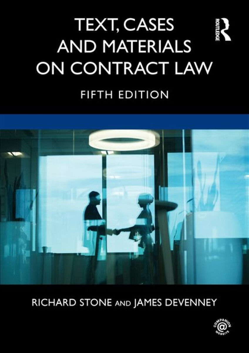 Kniha Text, Cases and Materials on Contract Law
