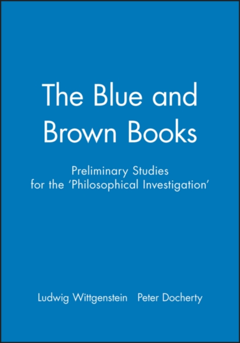 Kniha Blue and Brown Books