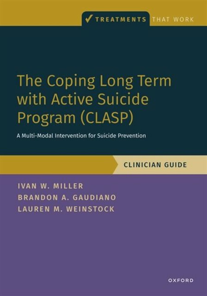 Kniha Coping Long Term with Active Suicide Program (CLASP)