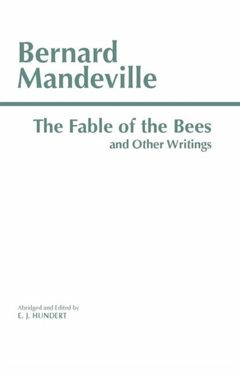 Kniha Fable of the Bees and Other Writings