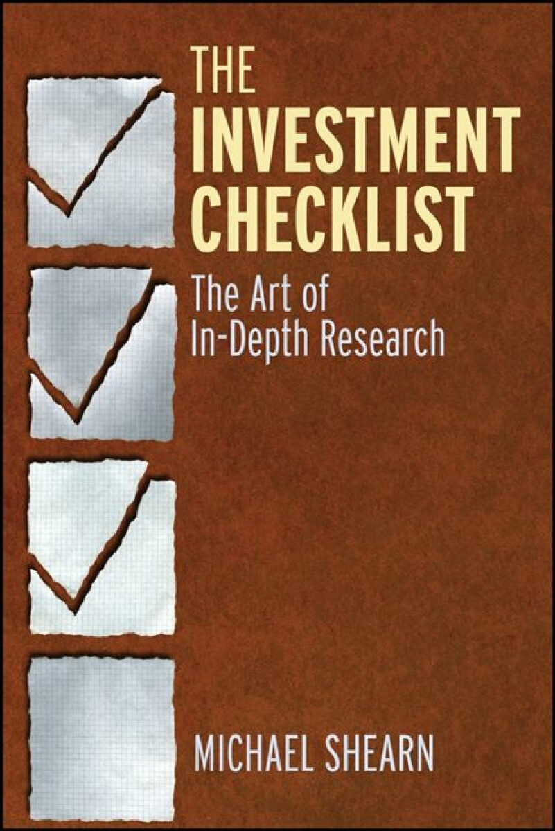 Kniha Investment Checklist