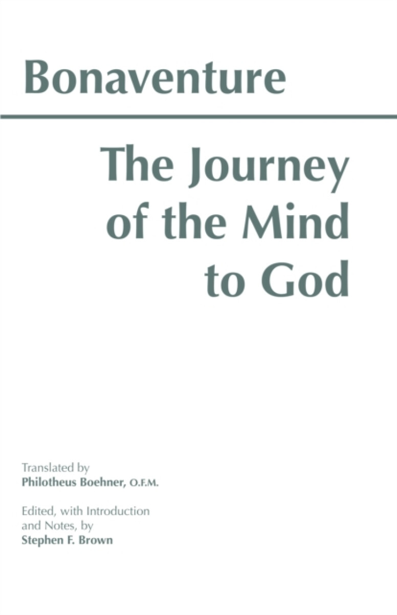 Kniha Journey of the Mind to God