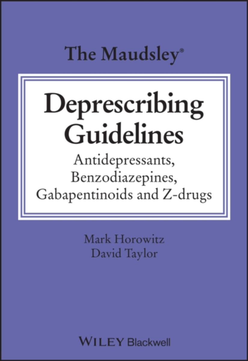 Kniha Maudsley Deprescribing Guidelines