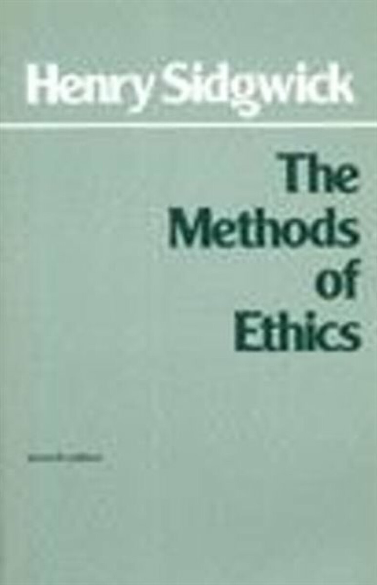 Kniha Methods of Ethics