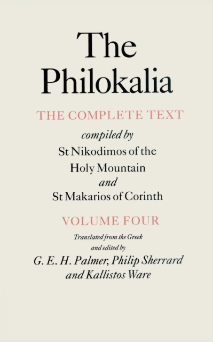 Kniha Philokalia Vol 4