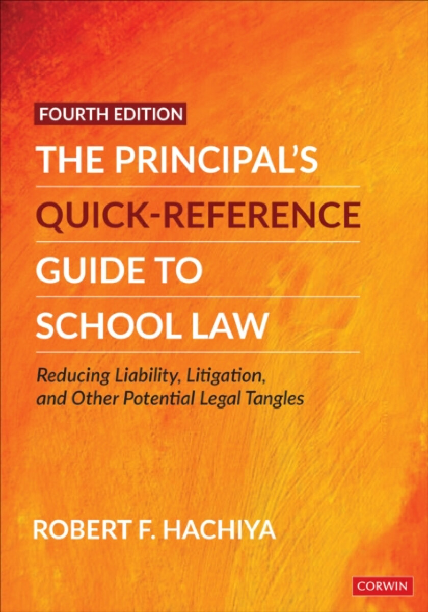 Kniha Principal's Quick-Reference Guide to School Law