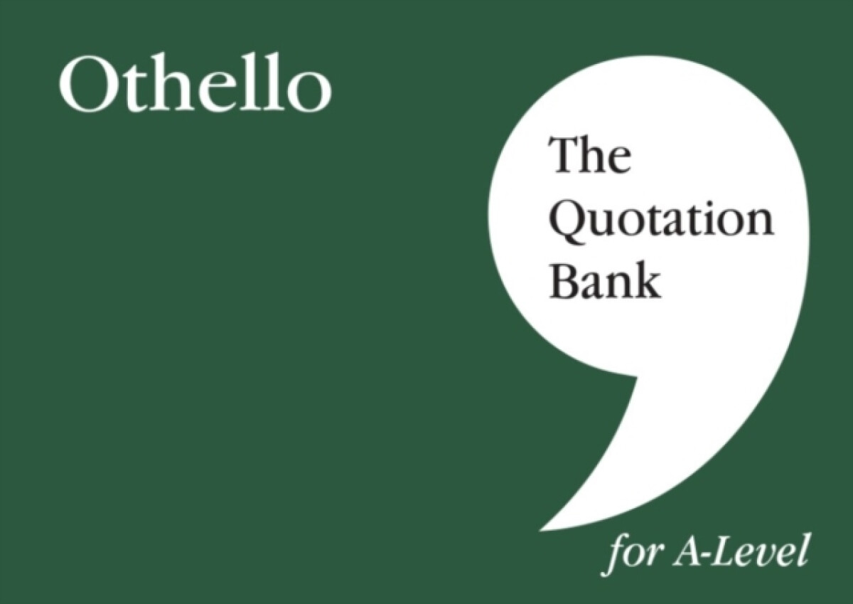 Kniha Quotation Bank: Othello A-Level Revision and Study Guide for English Literature
